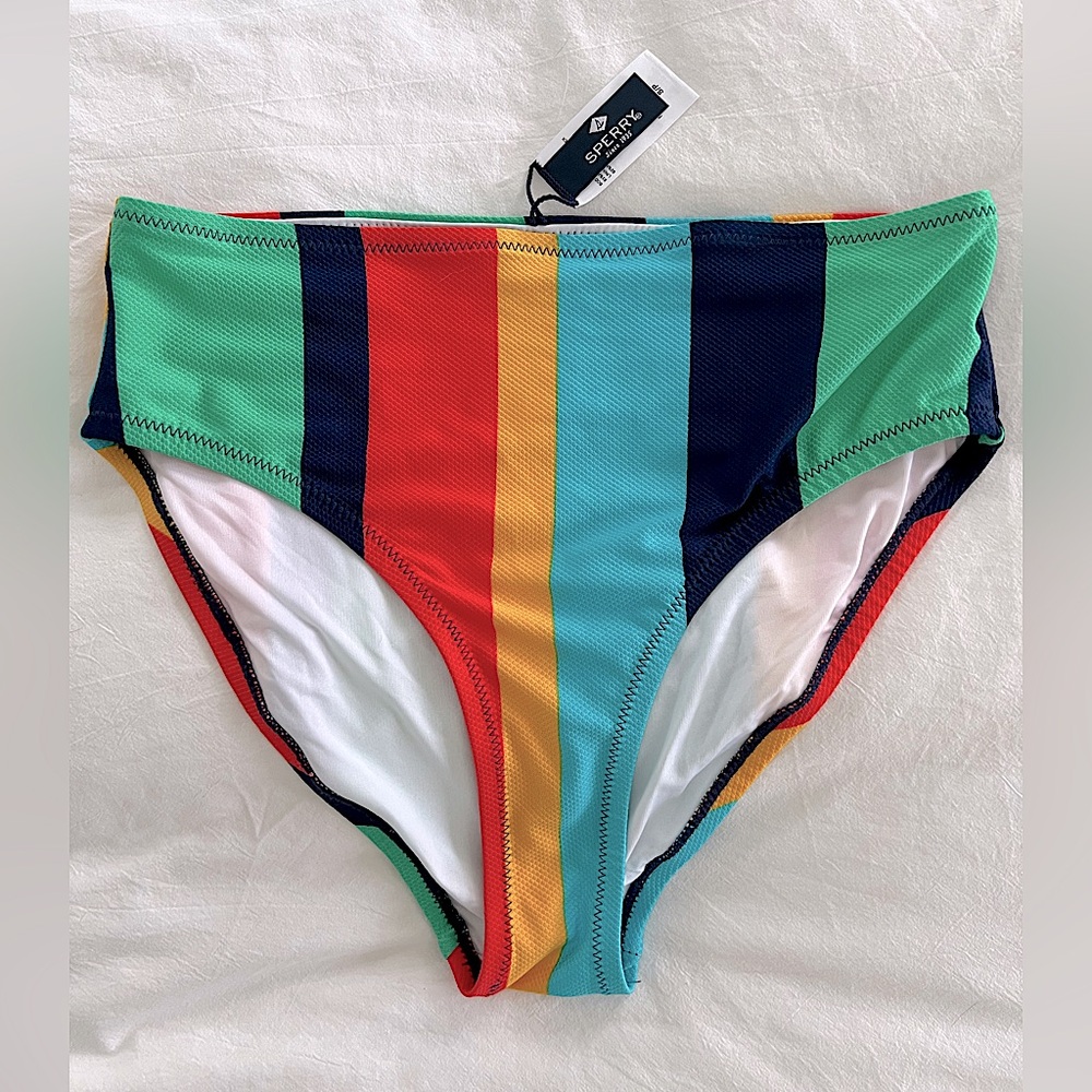 NWOT Sperry Bikini Bottom High Waist Size S
